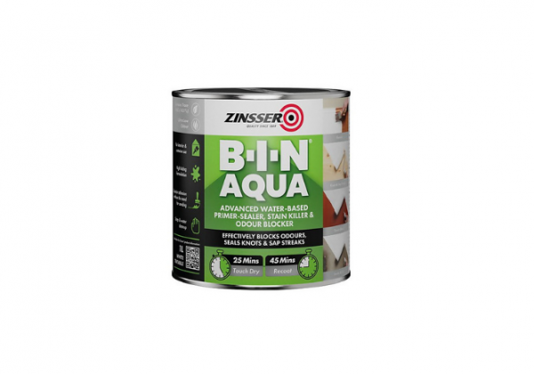 pot de peinture bin Aqua 1 litre, primaire d'accroche