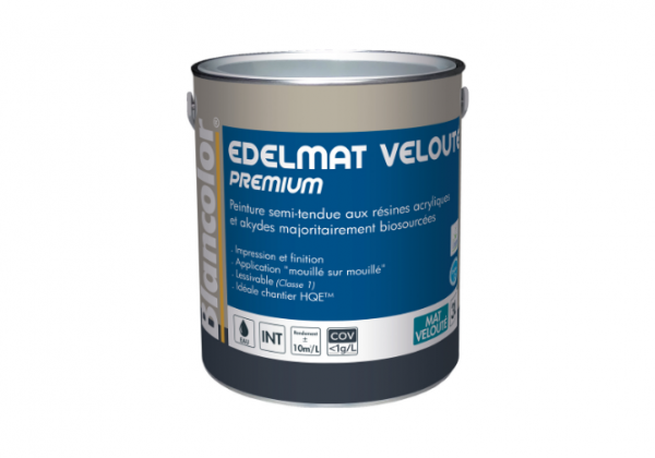 Peinture murs, Edelmat velouté premium, 3 litres