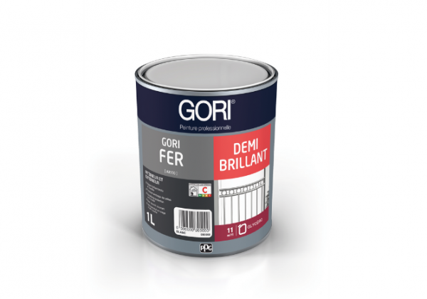 Pot de peinture fer, Gori Fer demi brillant 1 litre