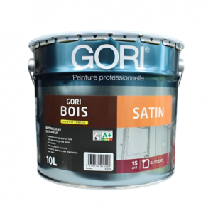 Peinture bois, Gori bois satin, pot de 10 litres