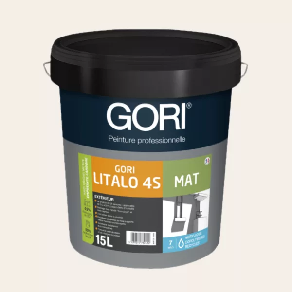 Gorilitalo 4s, peinture façade, fut de 15 litres