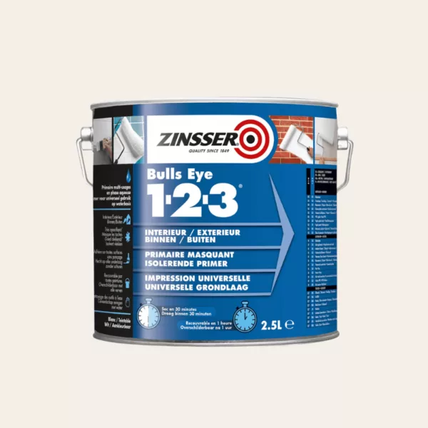 zinsser 123, Primaire peinture, Fut de 2,5 litres