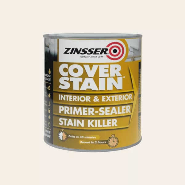 Zinsser cover stain, primaire peinture, 2,5 litres