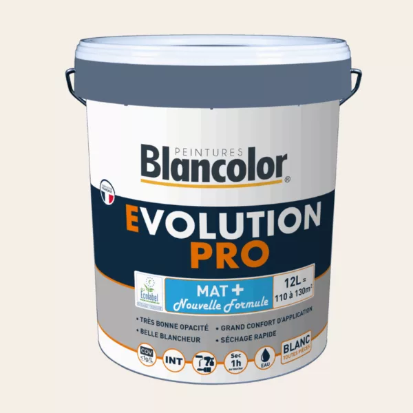 Peinture BLANCOLOR Evolution PRO Mat + 12 L