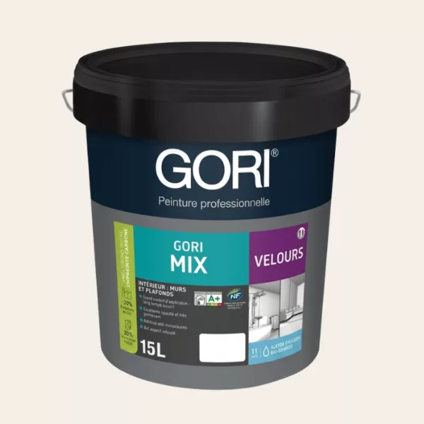 Gori mix velours, Peinture, Fut de 15 litres