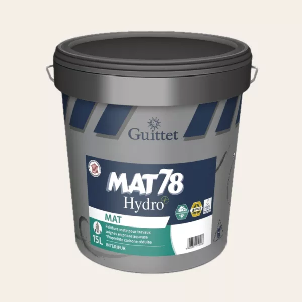 Peinture GUITTET Mat 78 Hydro + 15 L