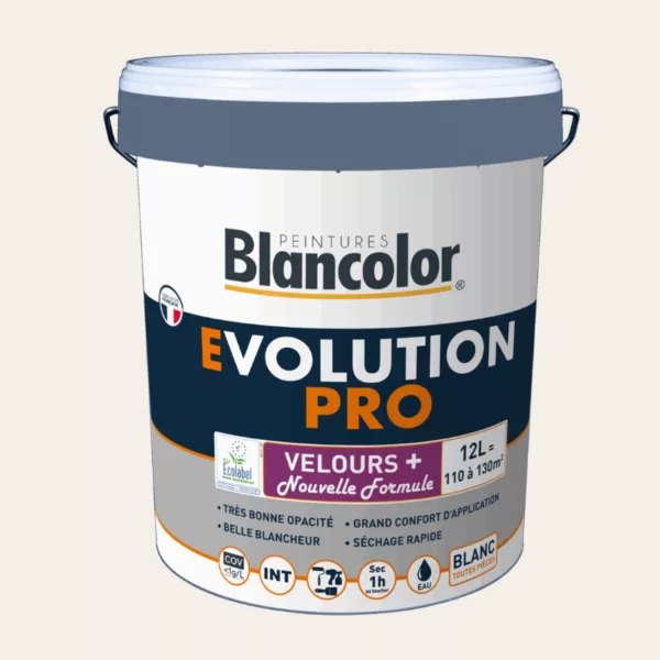 Peinture BLANCOLOR Evolution PRO Velours + 12 L
